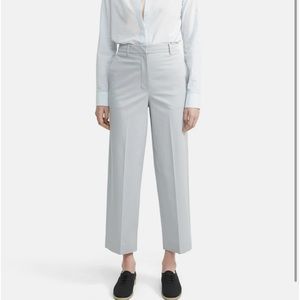 Theory high rise straight pant in stretch chino